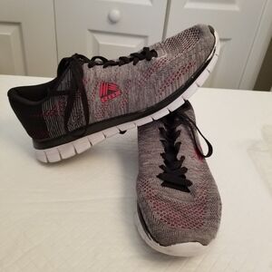 RBX Gray/ Red  Live Life  Adventure Lace Up Running Shoe 10.5